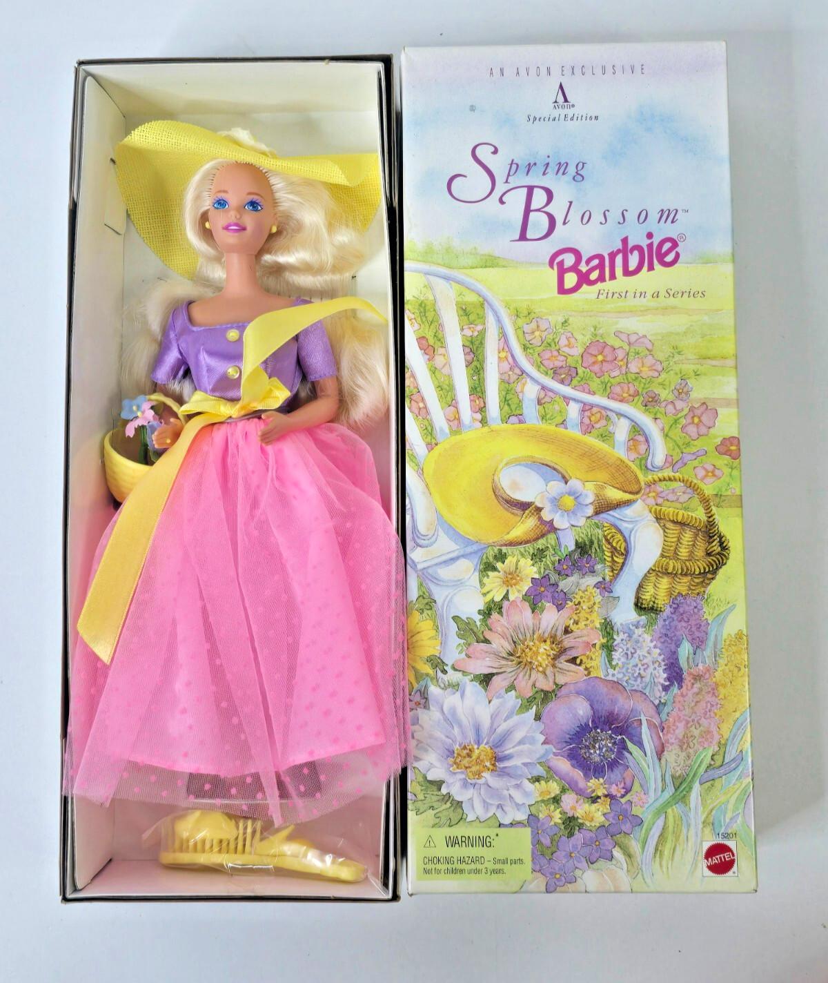 Vintage 1995 Mattel Avon Spring Blossom Barbie Doll 15201 NIB - Etsy