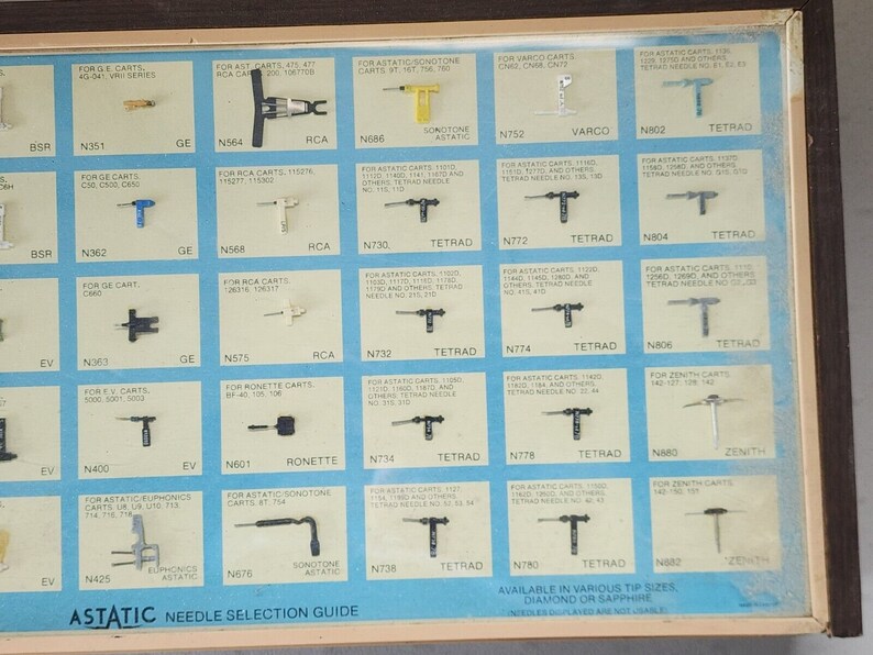 Vintage Astatic Record Player Needle Store Display / Storage Case Etsy