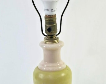 Vintage Aladdin Alacite Floral Lamp