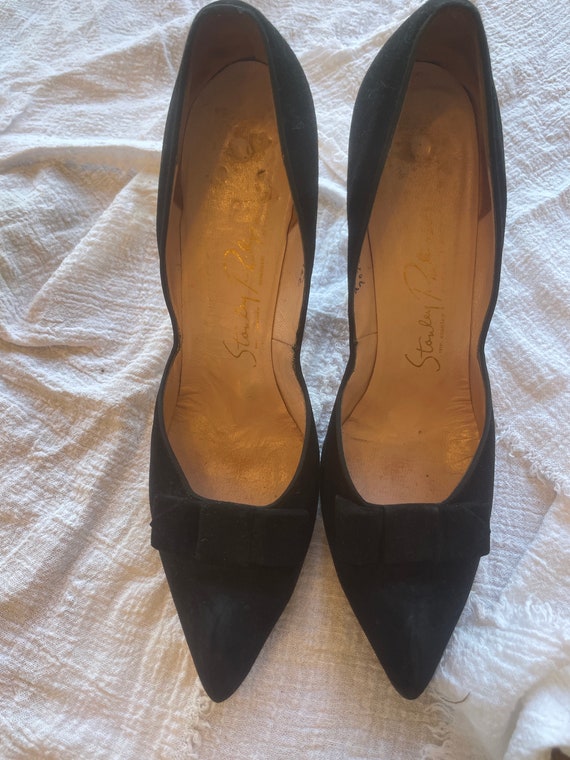 Vintage Stanley Philipson Black Velvet pumps