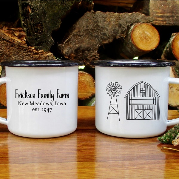 Farm Mug, Farmer Mug, Barn Mug, Country Mug, Country Kitchen Decor, Personalized Farm Mug, Country Decor, Farm Life, Farm Kitchen