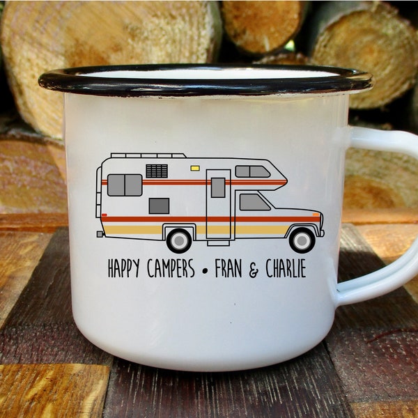 Camper Coffee Mug, Personalized Class C Camper Mug, Tent Trailer Mug, Camp Mug, Gift for Camper, Camper Kitchen, Motorhome Camp Mug