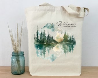 Mountain Tote, Welcome Bag for Guest, Guest Tote, Hotel Welcome Bag, Wedding Welcome Bag, House Guest Tote, Colorado, Montana, Utah, Idaho