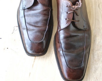 Calvin Klein Homme/1990sMen's Vintage Calvin Klein Oxfords/ Brown/ Size 10/ Mens Dress Shoe/ Size 11M/ Calvin Klein Homme