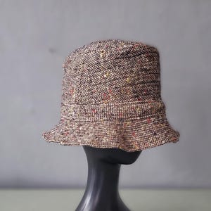 Vintage Donegal Tweed Trilby: Irish Wool Walking Hat