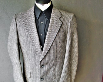 Vintage Christian Dior Monsieur Sport Coat Blazer Mens Brown