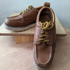 Vintage Moc Toe Oxford Work Shoes Sears Diehard Workwear Utility Shoes Size 9.5 US Etsy Australia