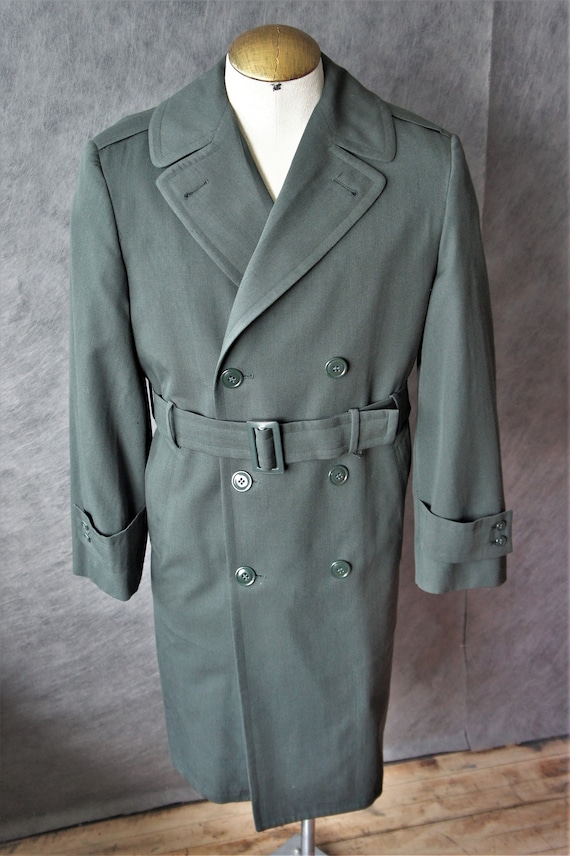 Military Surplus Green Trench Coat Tradingbasis