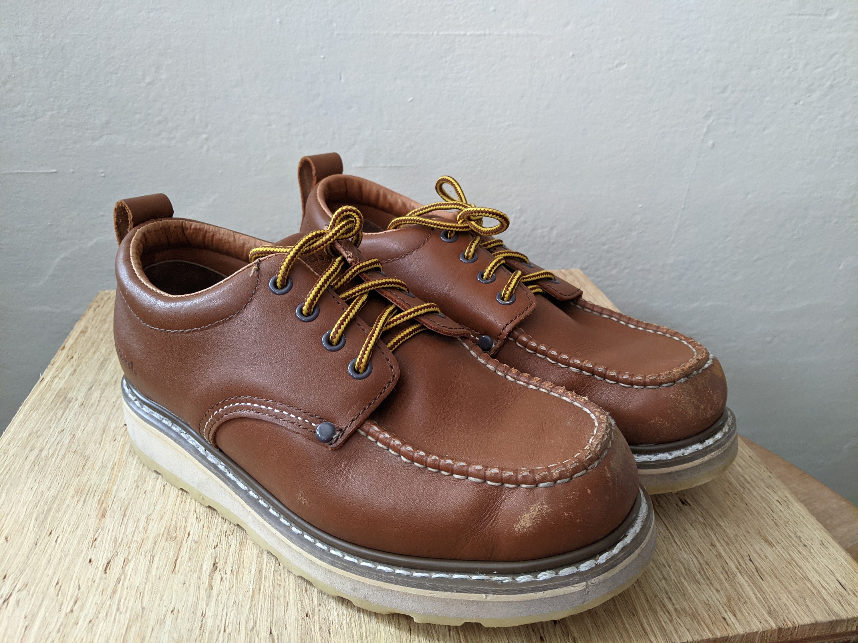 Vintage Moc Toe Oxford Work Shoes 
