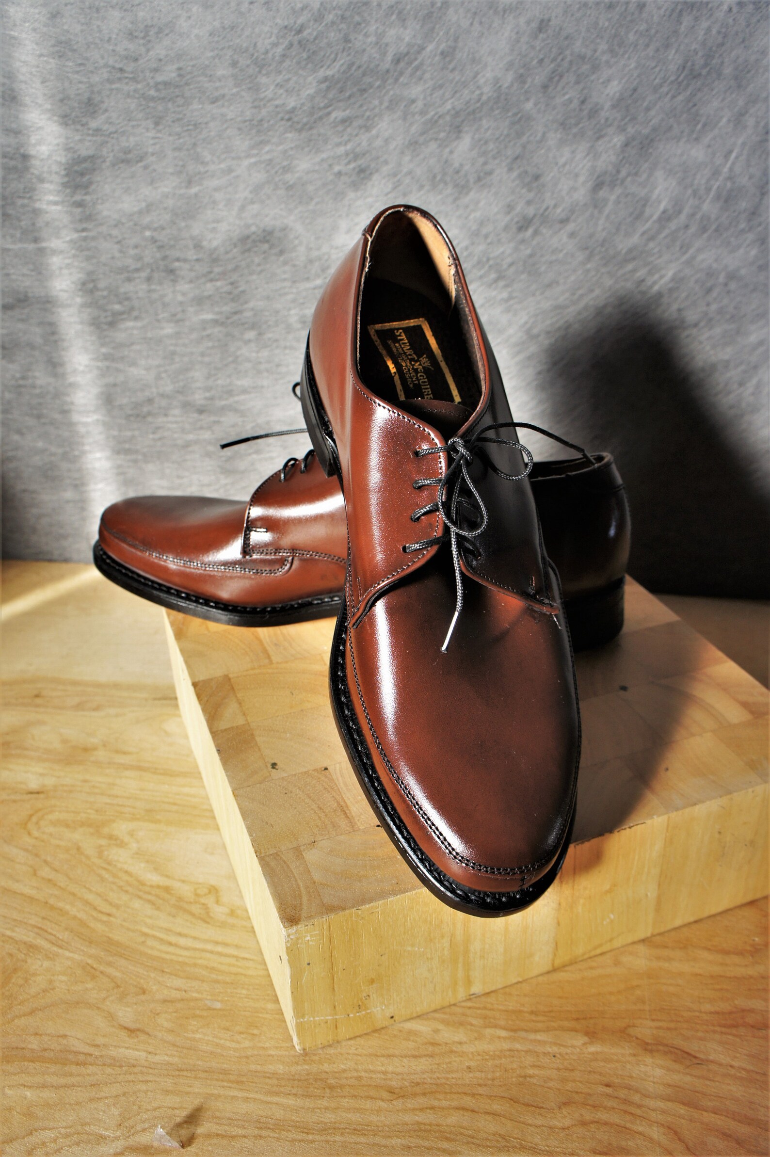 Stuart McGuire Leather Oxfords/ Hard Sole Dress Shoes/ New