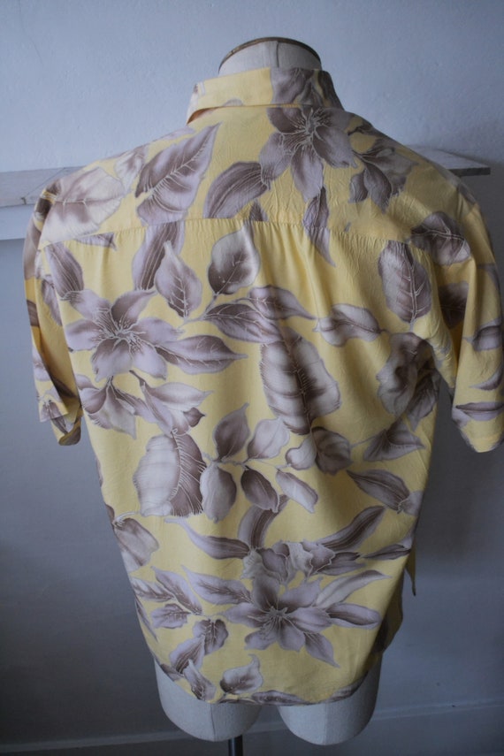 Chemise Tori Richard Honolulu - Taille XL, Motif Tropical, Manches Courtes, Occasion Très Bon état