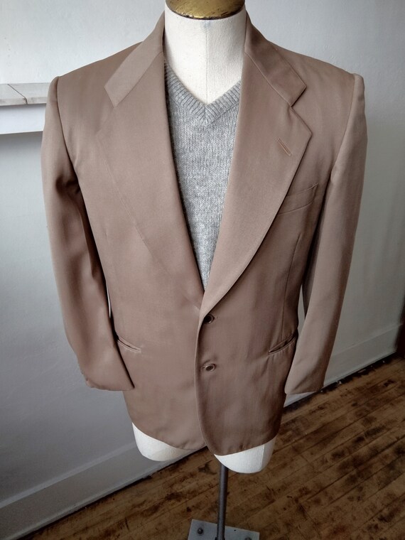 40's Gabardine Sport Coat/ Vintage Sport Jacket/ S