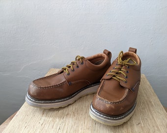 Vintage Moc Toe Oxford Work Shoes 
