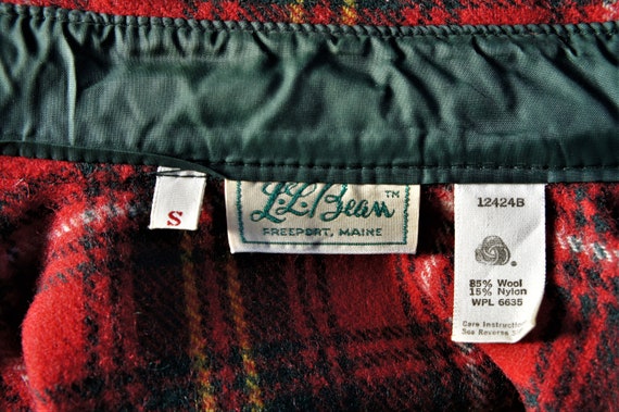 Vintage L.L. Bean Wool Tartan Plaid Shirt/1970s/ … - image 7