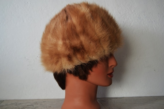 50's Fox Fur Beanie/ Mid Century Fur Hat/ B. Form… - image 7