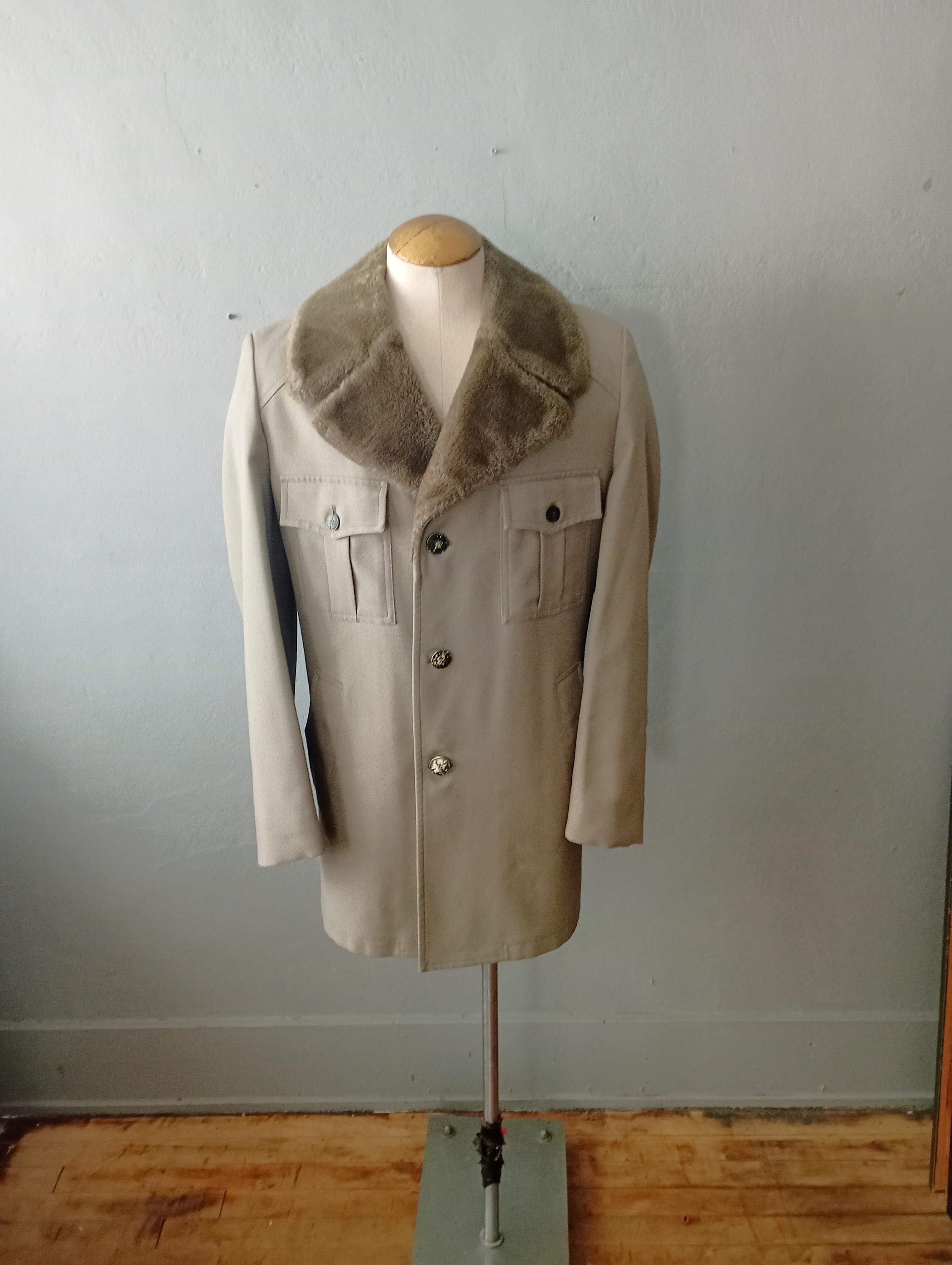 ジャケット・アウター vintage fly front long chester coat Black Zipped-Up High Collar Jacket – Black – Victoria Rainer