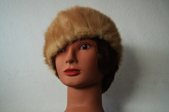 50's Fox Fur Beanie/ Mid Century Fur Hat/ B. Form… - image 5