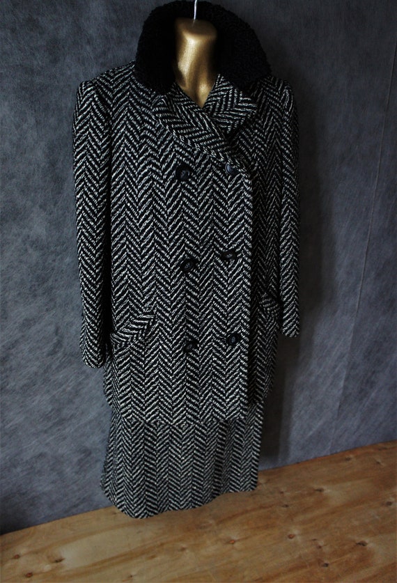 Anne Fogarty 2 Piece Tweed Skirt-Coat Set/ Women'… - image 6