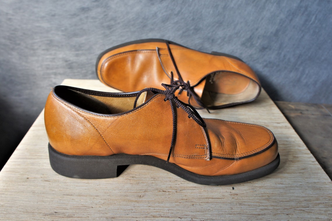 Leather Hush Puppies Oxford Dress Shoes/c.1960s/ Size 7.5 Etsy
