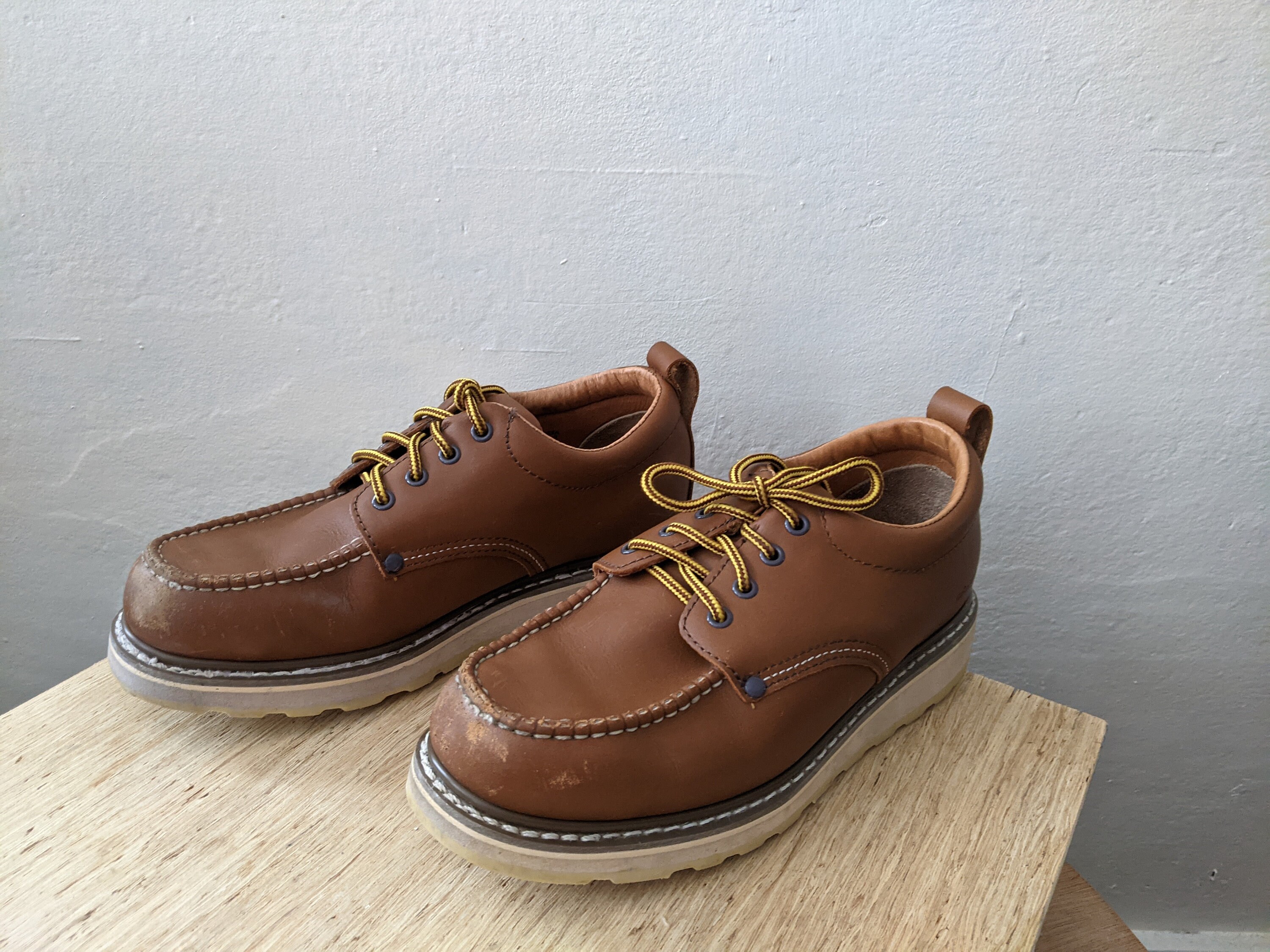 Vintage Moc Toe Oxford Work Shoes 