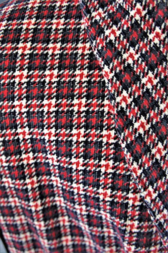Corduroy Houndstooth Smoking Jacket/ Bespoke Robe… - image 8
