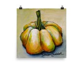 Pumpkin 2 (Series of 4), Farmhouse Fall, Print of Original - Sharon Sudduth Artist