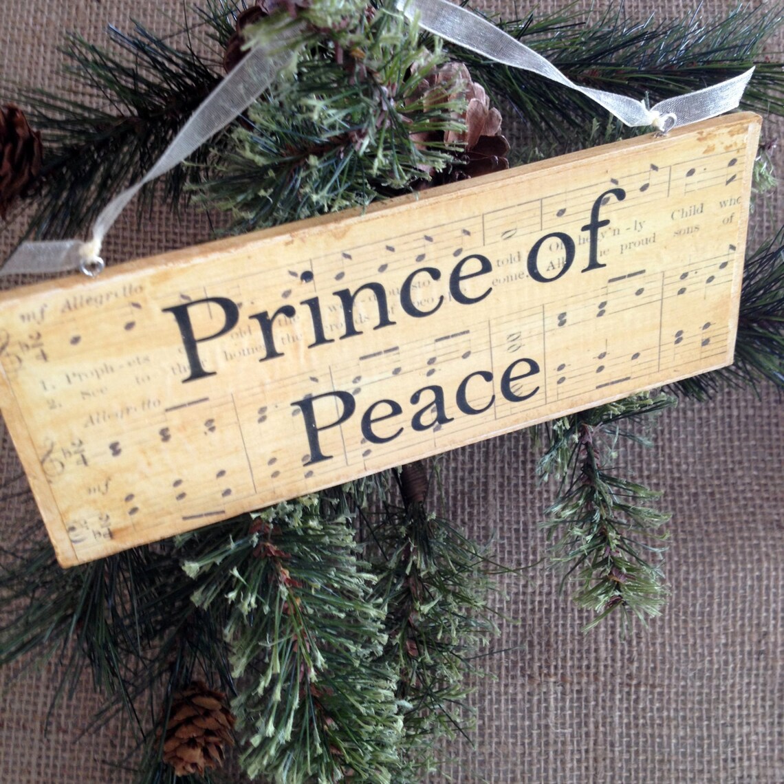 For unto us is born scripture wood plaque ornaments isaiah etsy