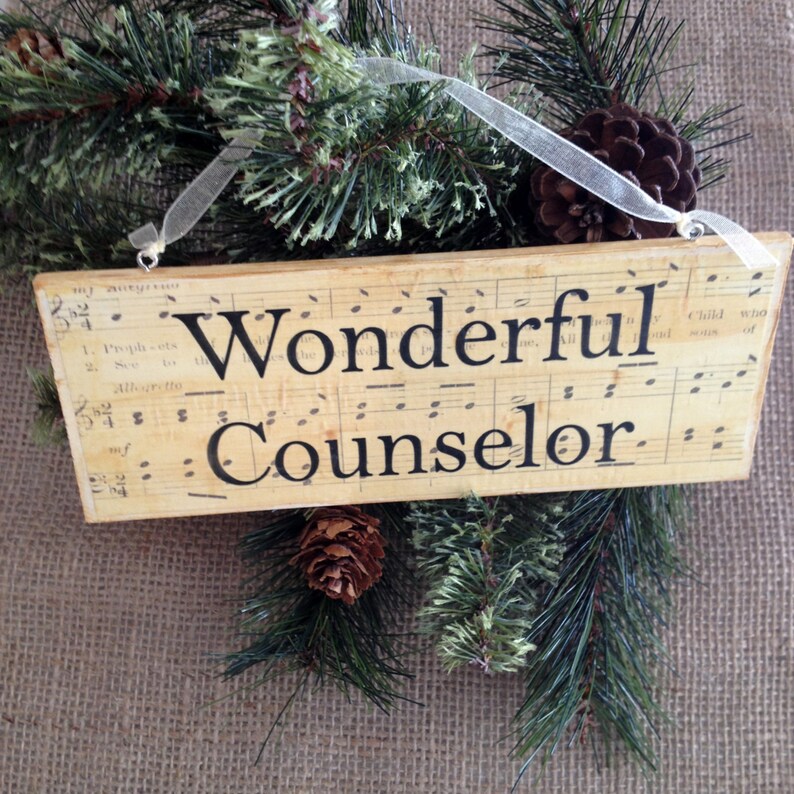 For unto us is born scripture wood plaque ornaments isaiah etsy