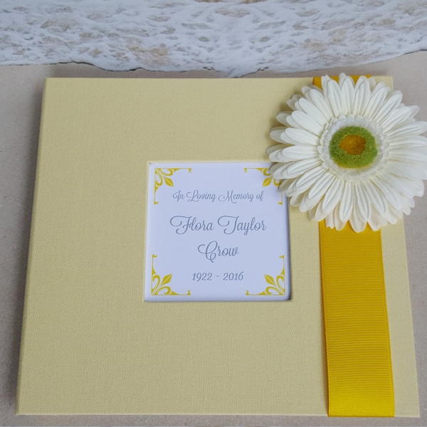 Funeral Guest Book Etsy