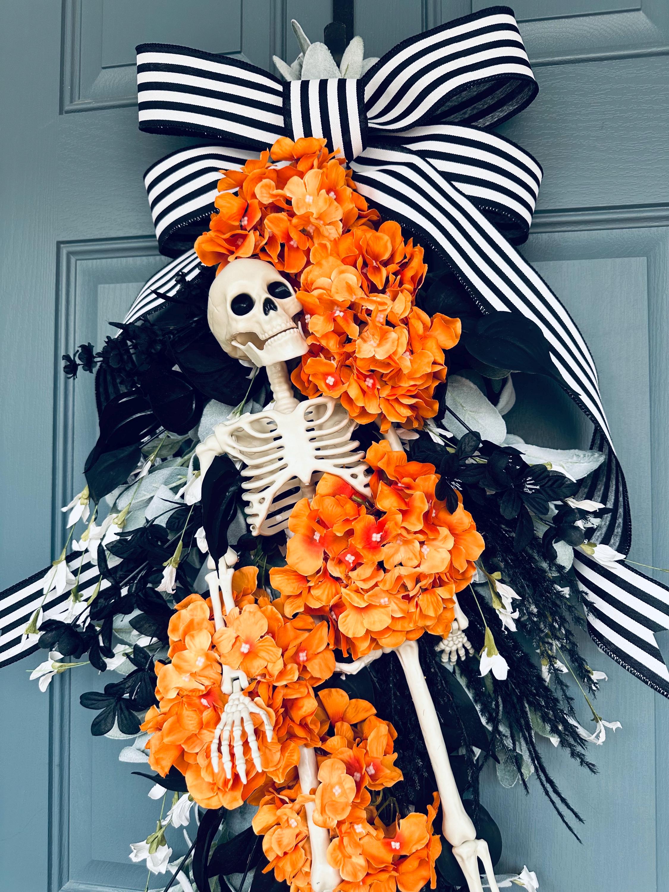 フラワー・リース Halloween wreathe swag Pink Halloween Swag Wreath