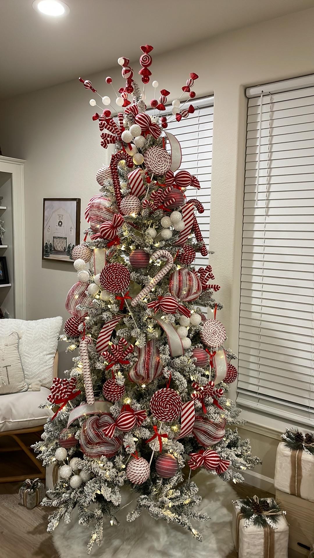 Tree Kit Peppermint Candy Christmas, Candy Christmas Tree, Tree Decorations,  Candyland Christmas, Peppermint Christmas, Candies Striped Cane - Etsy, image size:1080x1920