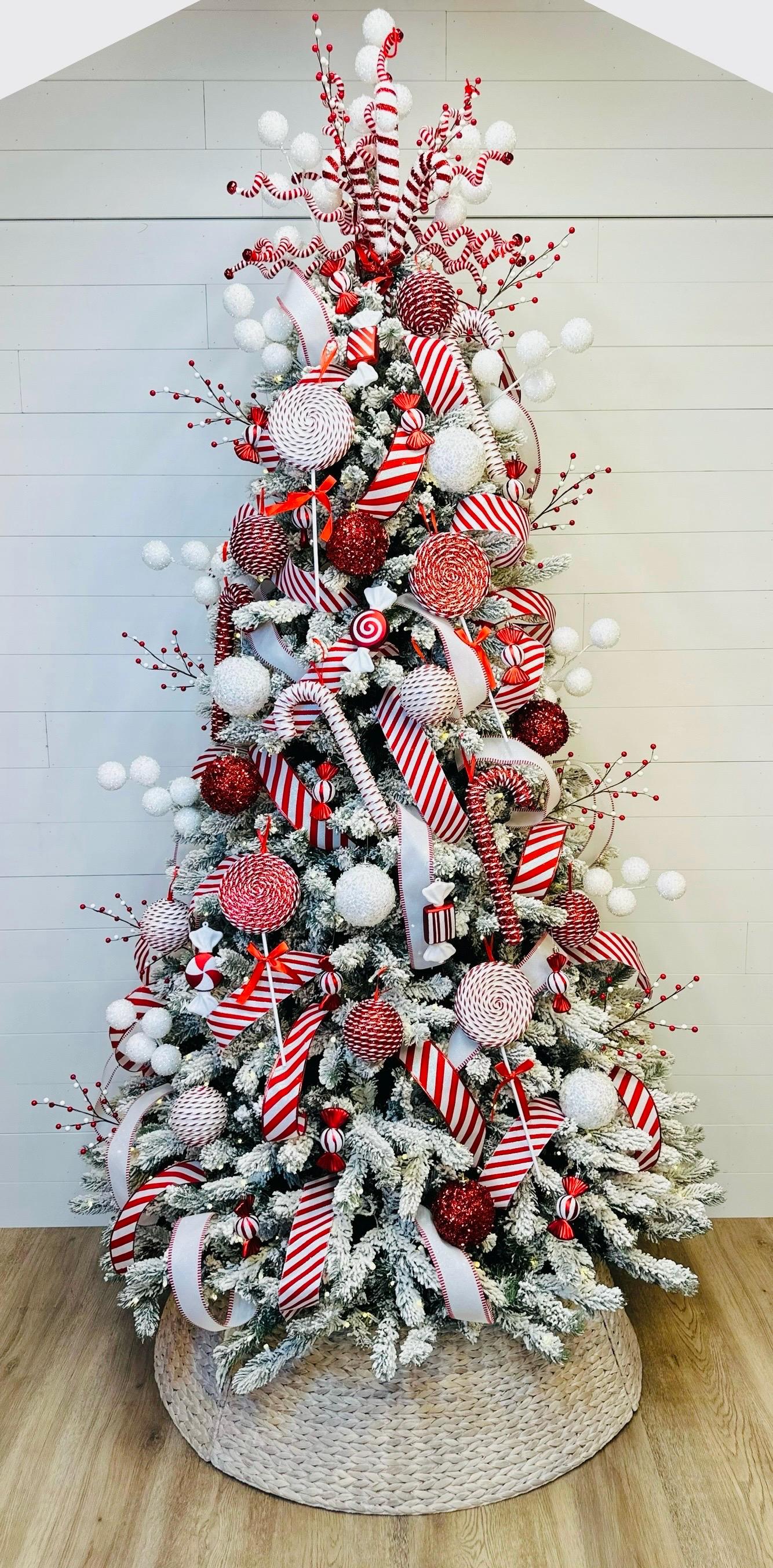Peppermint Candy Christmas Tree Kit, Candy Christmas Tree, Tree Decorations,  Candyland Christmas, Peppermint Christmas, Candies Striped Cane - Etsy, image size:1334x2704