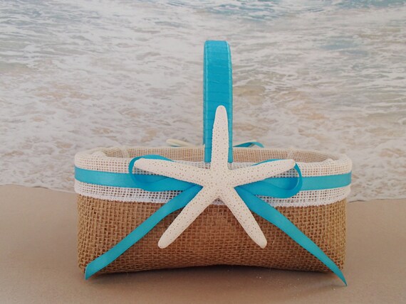 beach flower girl basket