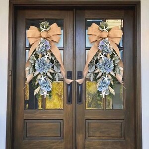 Nautical Decor Buoy & Starfish Garland - Beach Decor Garland Contemporary Accessories And Decor