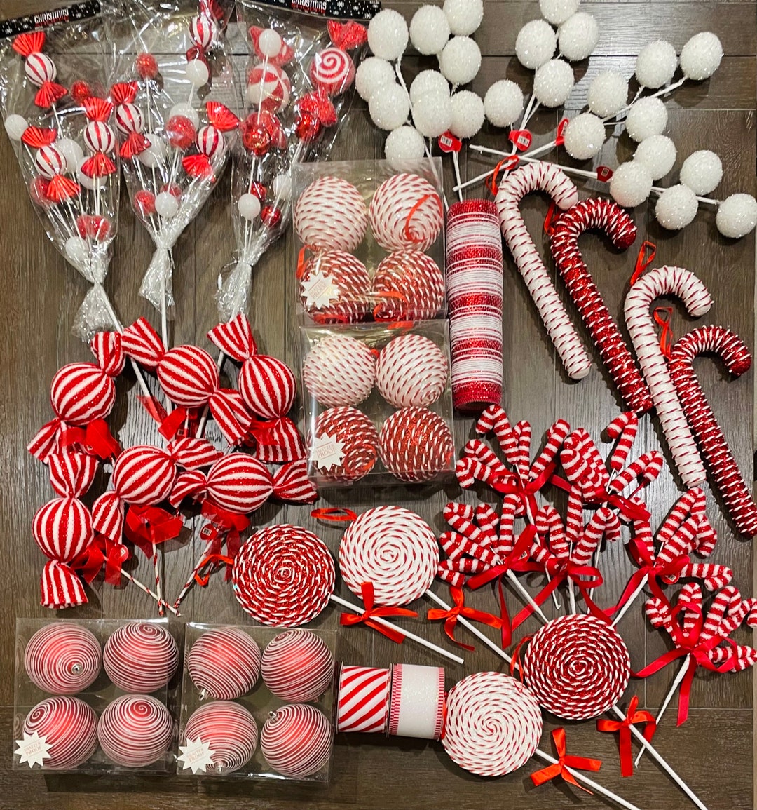 Peppermint Candy Christmas Tree Kit, Candy Christmas Tree, Tree
