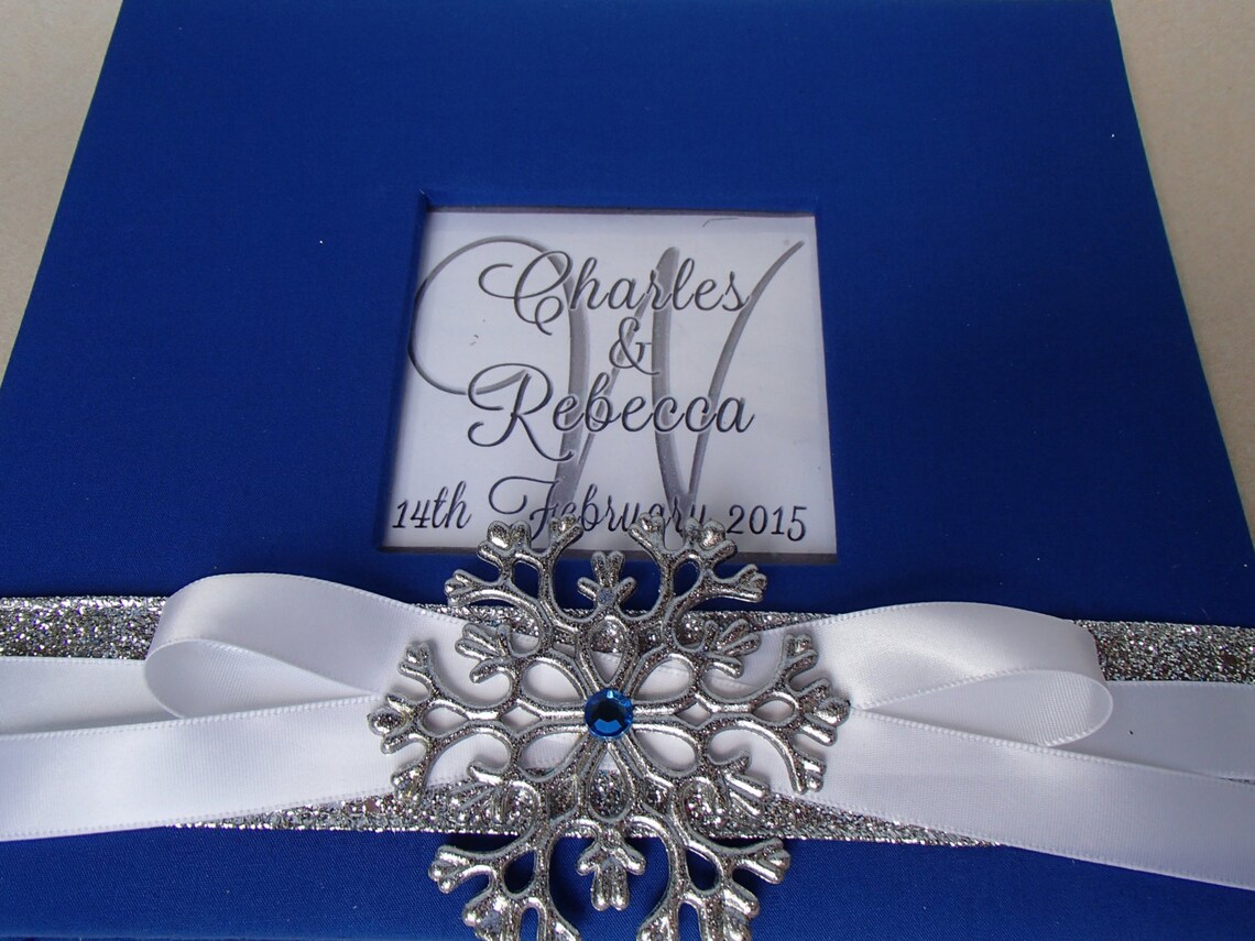 Winter Wonderland Guest Book Set wedding Shower Birthday Etsy