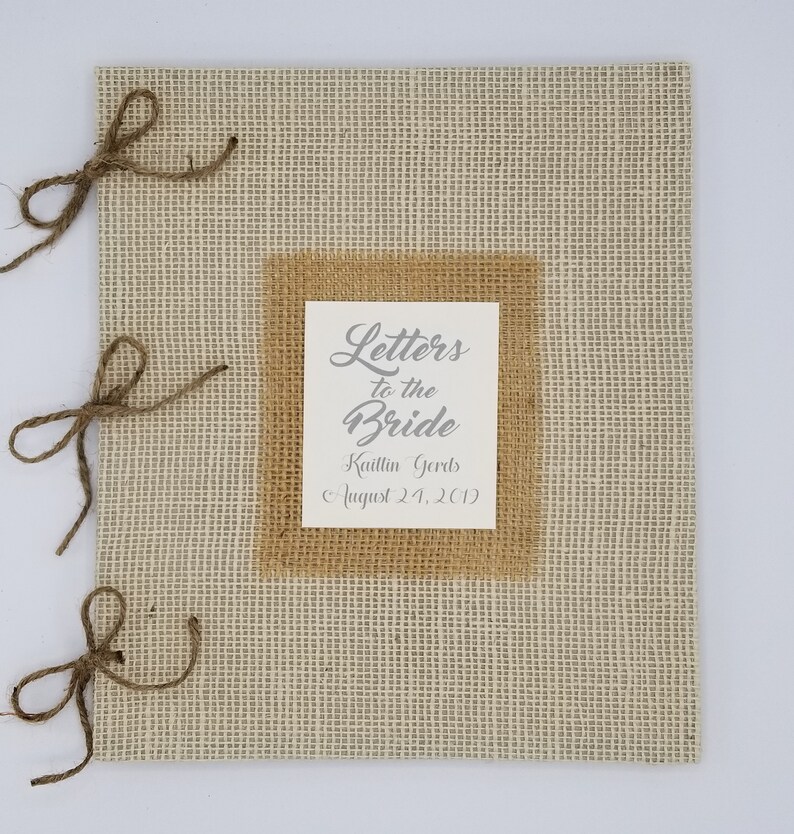 Letters to the Bride Book 8.5x11 Custom Cover and Etsy