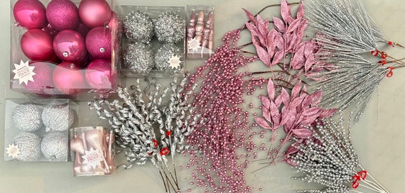 Dreamy Blush Pink Christmas Tree Decorations - The Well Dressed Table
