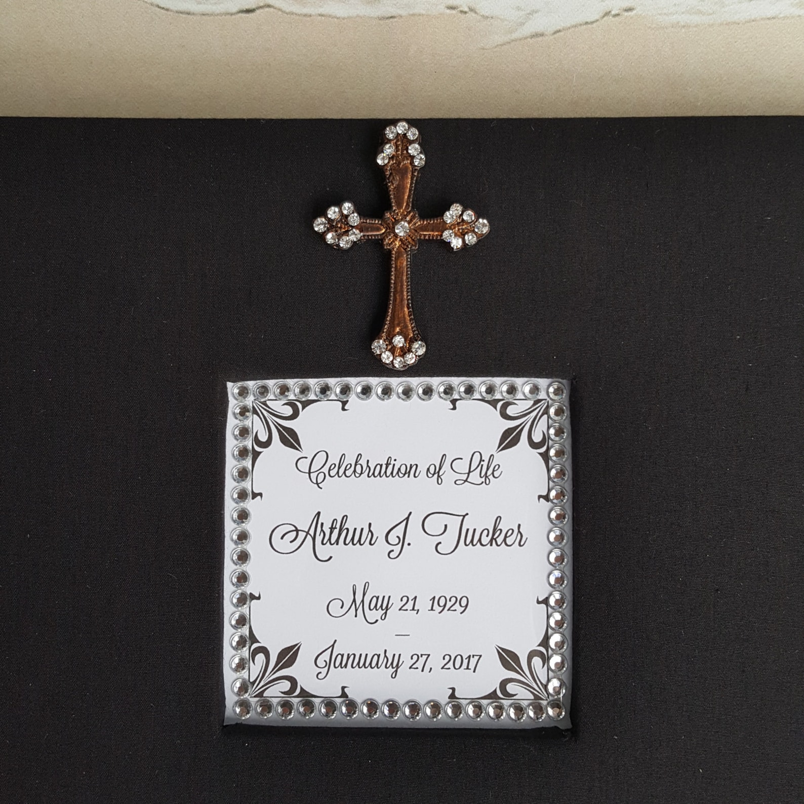 Celebration Of Life Guest Book Personalized W Name And Dates Etsy