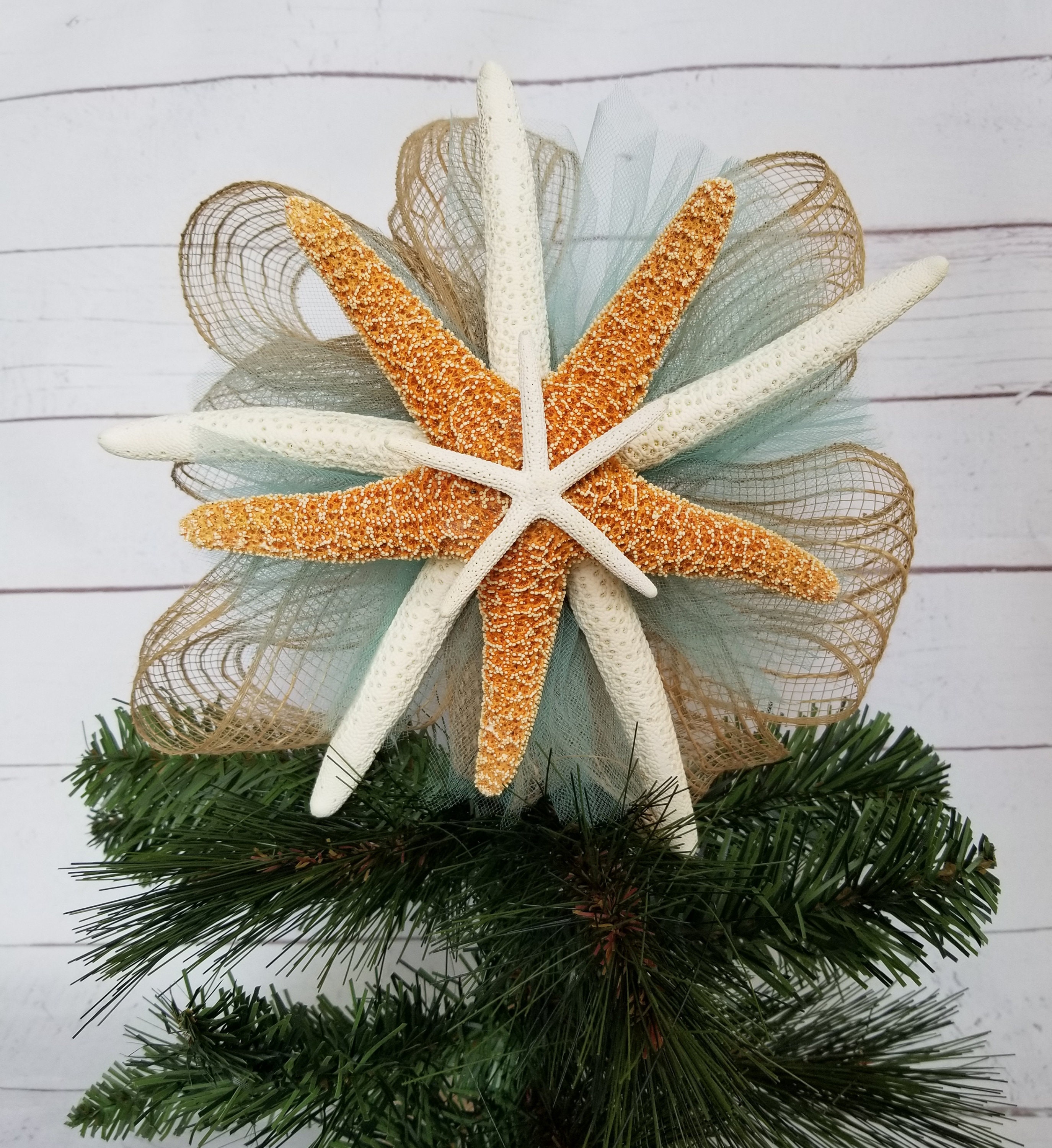 Star fish christmas tree topper Clearance