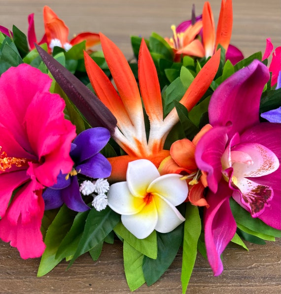 Tropical Forever Haku - Adjustable Tahitian Flower Crown