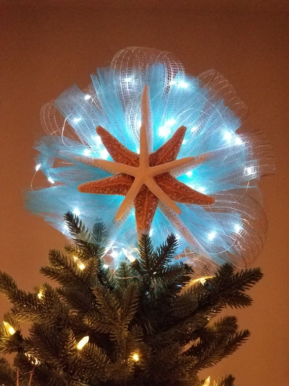 Star fish christmas tree topper Clearance