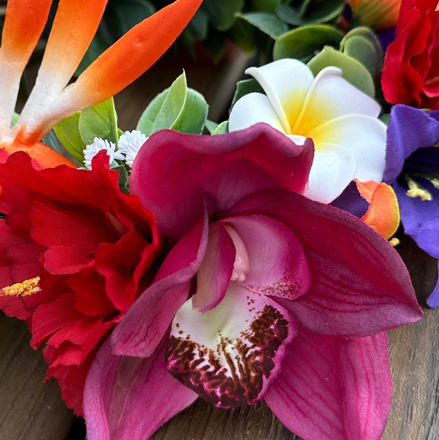 Tropical Forever Haku Adjustable Tahitian Flower Crown With Hibiscus, Birds of Paradise, Cymbidium Orchids, Tiger Lilies, Plumeria - Etsy Tropical Forever Haku Adjustable Tahitian Flower Crown With Hibiscus, Birds of Paradise, Cymbidium Orchids, Tiger Lilies, Plumeria - Etsy