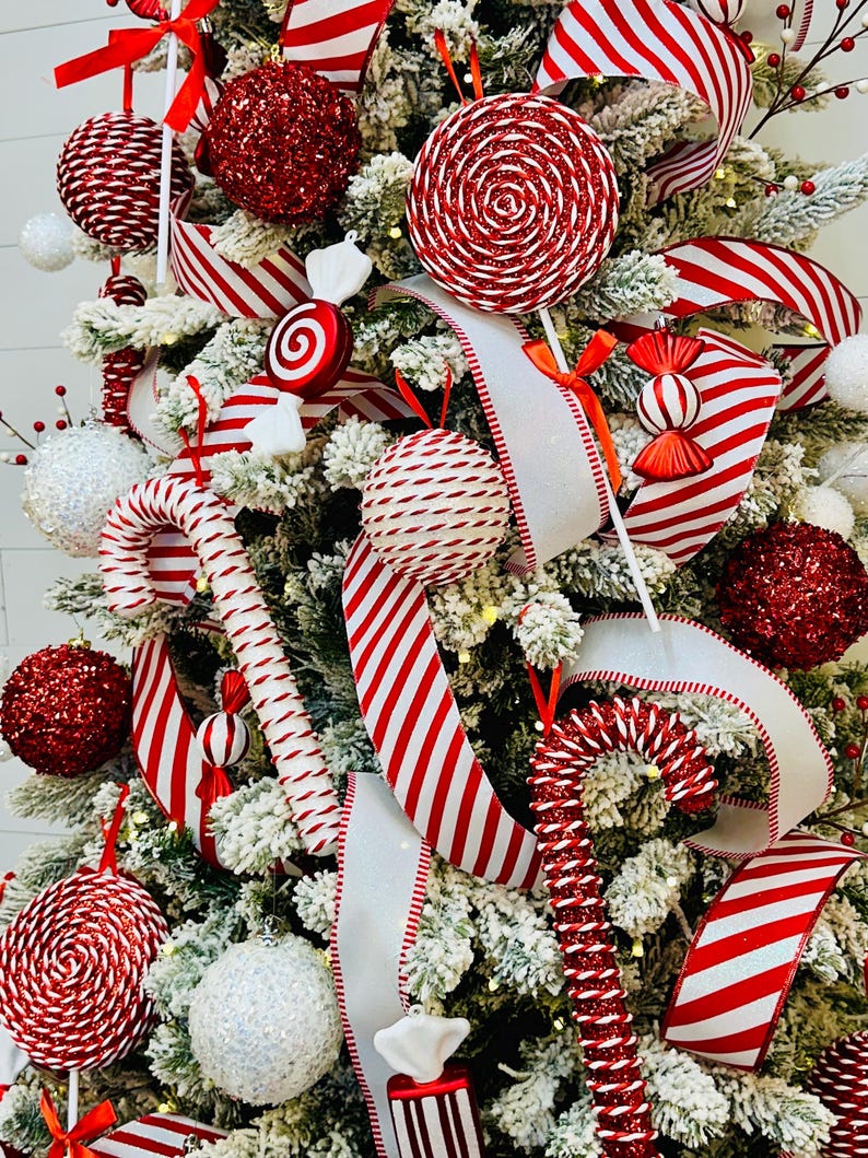 Tree Kit Peppermint Candy Christmas, Candy Christmas Tree, Tree ...