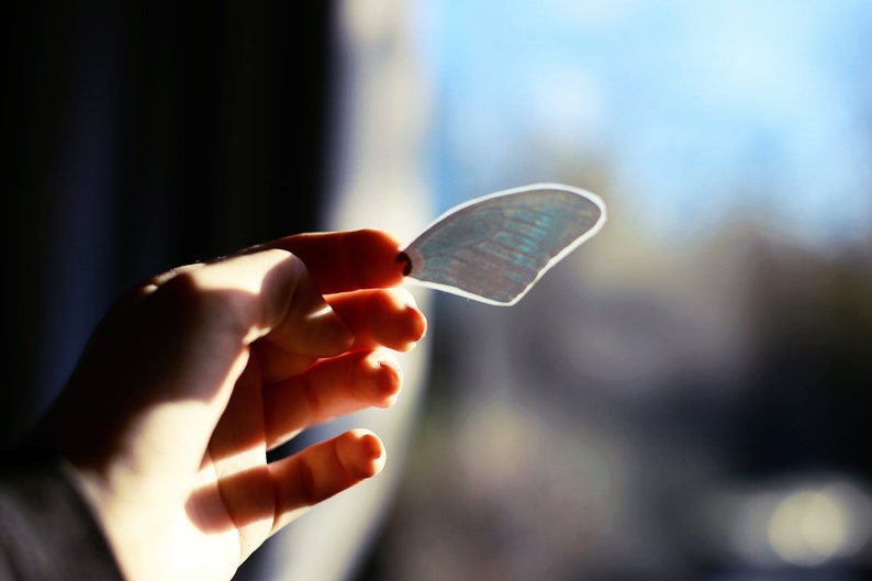 Translucent butterfly wings sticker set Dancing wings