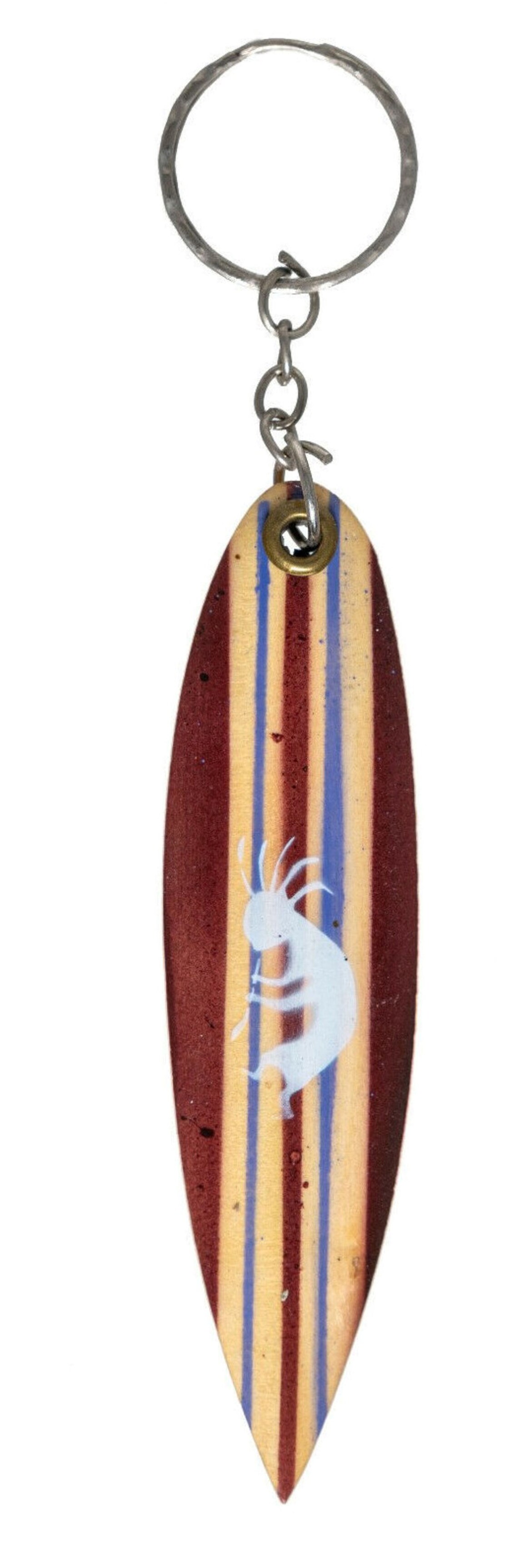 Surfer Surfboard Keychain Surfboard Wooden Airbrushed Various Etsy
