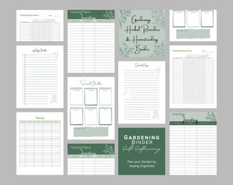 Printable Garden Binder: Gardening Log & Inventory (Digital Download)