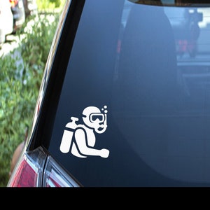 Scuba Diver Decal - Scuba Diving Car Decal - Scuba Diving Gift - Scuba Diver Decor - Scuba Diving Idea