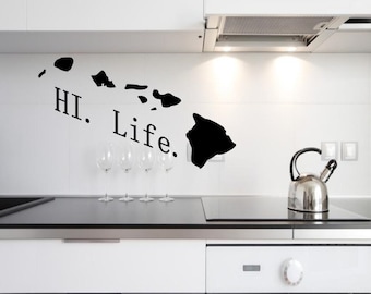 Hawaiian Island Wall Decal - Hawaii Decal - Hawaiian Island Decal - Hawaii Car Decal - Hawaii Car Sticker