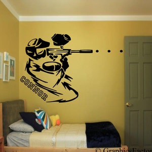 Custom Paintball Wall Decal- Paintball, Paintballing, Paintball Decal - Custom Paintball